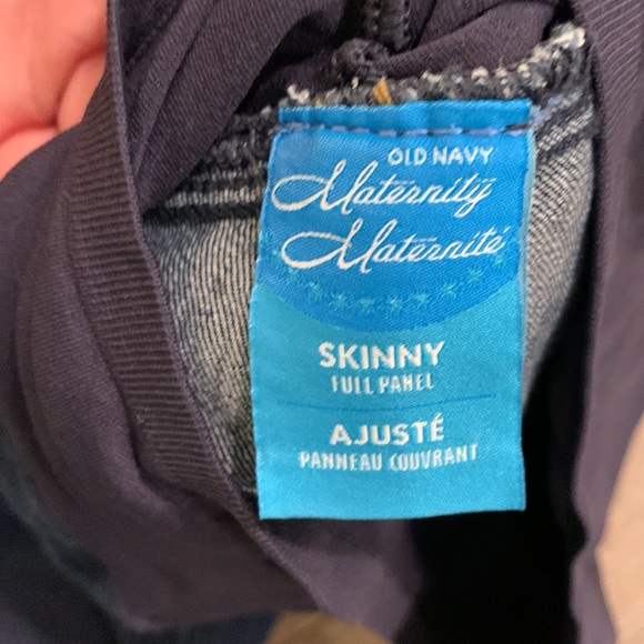 Old Navy Maternity Skinny Blue Jeans Size 8 Long - Picture 3 of 4